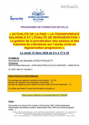 Programme Détaillé Syn Paie 7