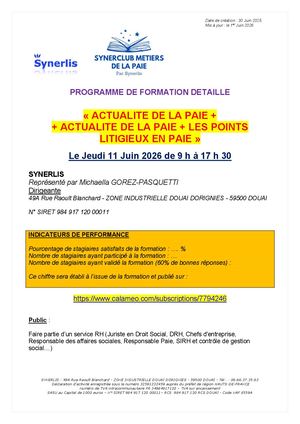 Programme Détaillé Syn Paie 8 Du 11 Juin 2026