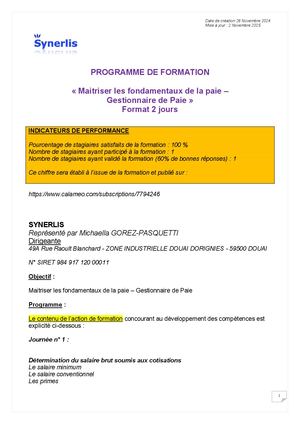 Programme Intra Paie