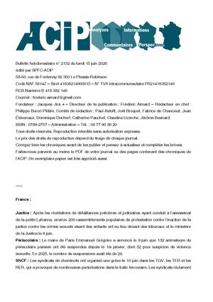 Acip No 2132 Du 15 Juin 2026