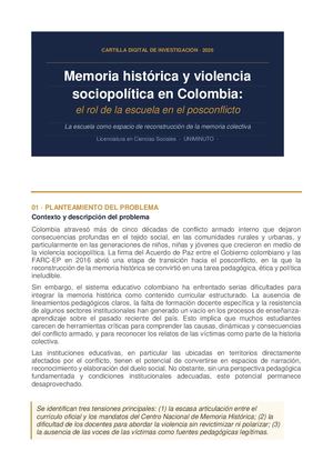 Cartilla Memoria Historica Uniminuto