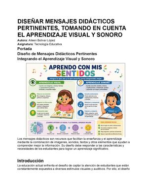 Diseñar Mensajes Didácticos Pertinentes