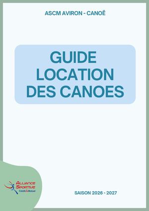ASCM Aviron - Canoes - Guide location des canoes