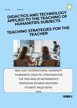 Estrategias Didàcticas Humanìsticas para la Enseñanza de las Matemàticas