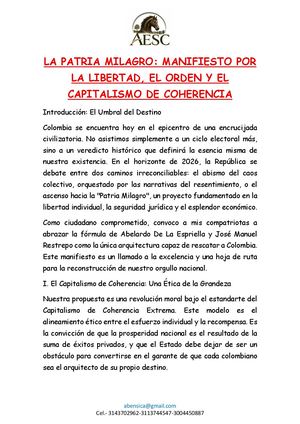 La Patria Milagro