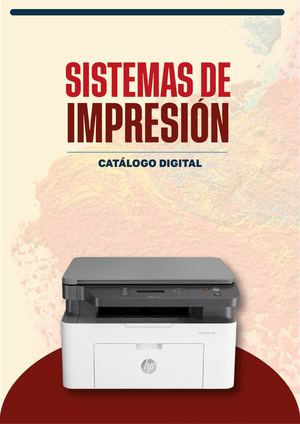Catálogo sistemas de Impresión