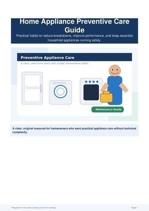 Preventive Home Appliance Care Guide | Simple Tips to Avoid Costly Repairs