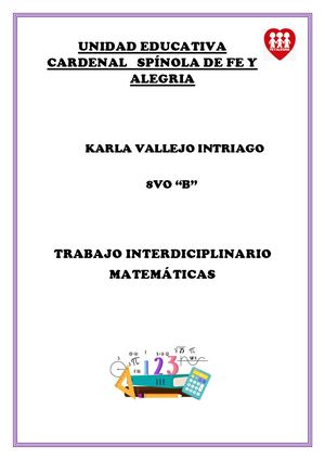 Interdiciplinario Matematicas