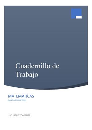Cuadernillo De Trabajo