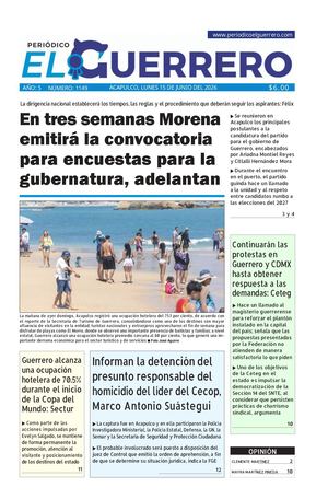 Lunes 15 de junio del 2026