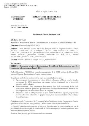 DECB 2026 015 ACTE TPN Destruction Nids De Frelons Asiatiques Pdf