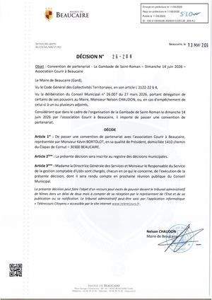 Fichier Parution Des Décisions N°26 208 à 26 209
