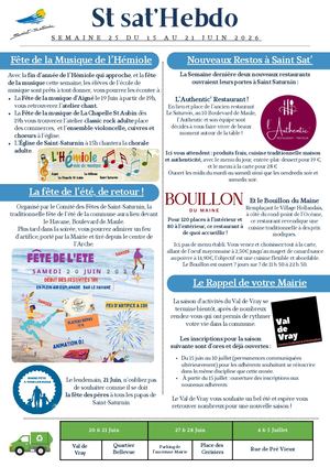 St Sat Hebdo Semaine 25 Du 15 Au 21 Juin2026 (1) (1)