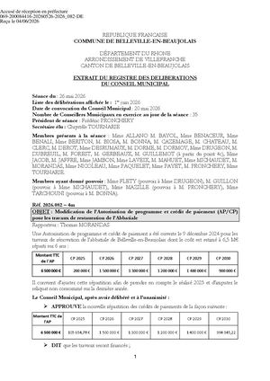 2026 082 ACTE TPN AP CP Travaux De Restauraion Abbatiale