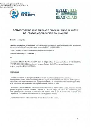 2026 091 PJ TPN 1 DEL 091 26 Convention Challenge Ta Planète Signée Pdf