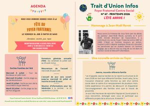Trait D Union Infos Numéro 67 Printemps 2026