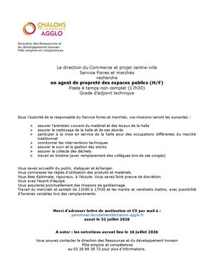 Agent Technique à Temps Non Complet