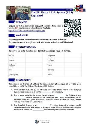 The Eu Entry Exit System (Ees) Explained Trainees