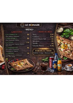 Menu Food Truck Sat