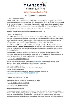 Reglement Variante Ete Ligne 5