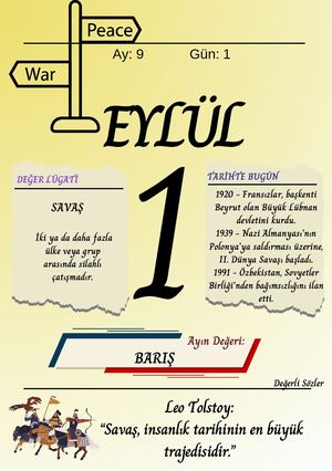 Değerler Eğitimi Eylül Bariş