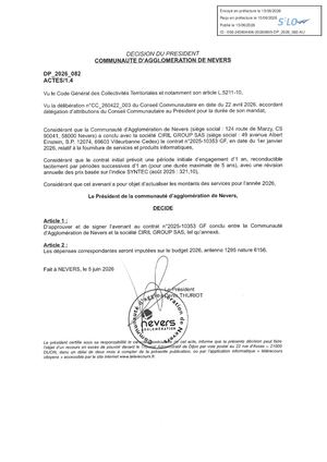 DP 2026 082 SI Avenant Civil Net Finances