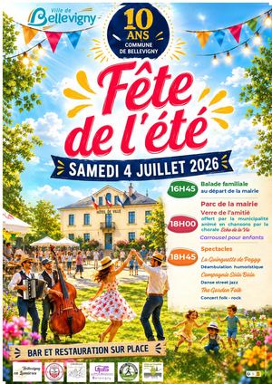Affiche fête de l'été