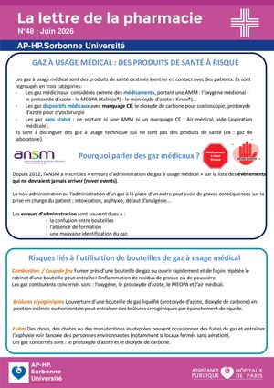 [TNN] 48ème lettre de la pharmacie