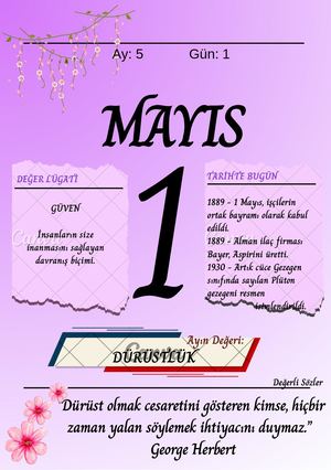 Değerler Eğitimi Mayis Dürüstlük