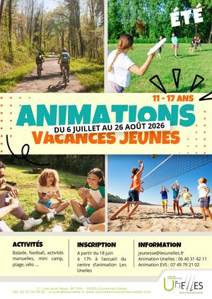 Programme des Animations Jeunesse de l'été 2026