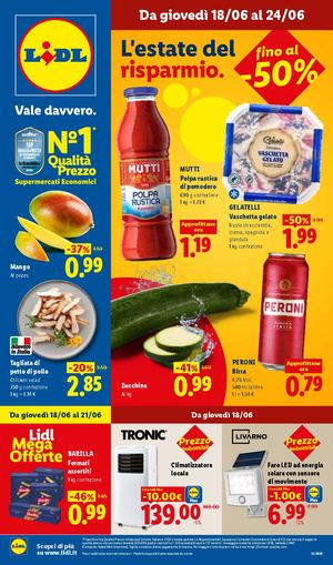 Volantino Lidl Dal 18 Al 24 Giugno 2026