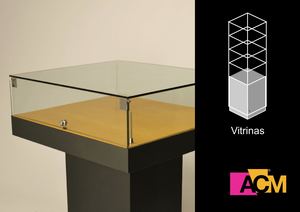 Acm Vitrinas Planas Horizontales Para Museos