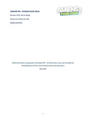 Contribution La Hotoie - enquête publique