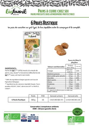 Fiche Produits Pains à cuire chez soi