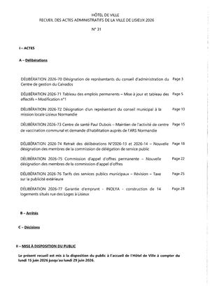 Recueil N° 31