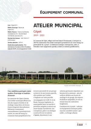 Équipement - Atelier Municipal Cepet