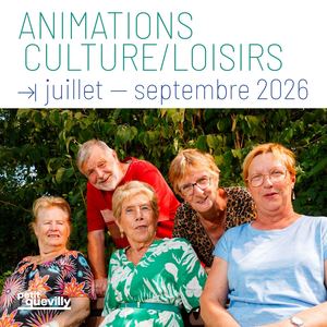 Animations Culture/Loisirs : juillet-septembre 2026