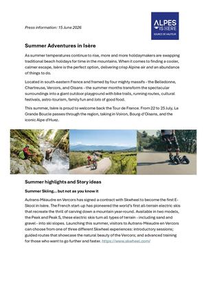 Summer adventures in Isere