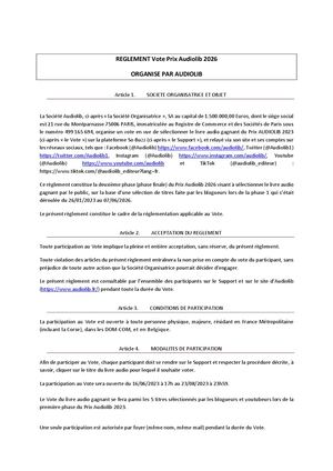 Prix Audiolib 2026 - Phase 2 : Appel aux votes du public