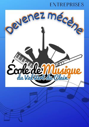 Brochure Mécénat Ecole de musique du Val Vert du Clain