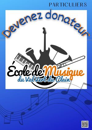 Brochure Donateur Ecole De Musique Val Vert Du Clain