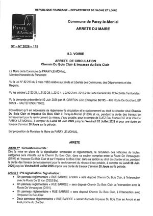 CHEMIN DU BOIS CLAIR
