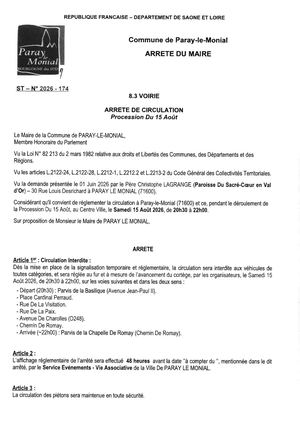PROCESSION DU 15 AOUT