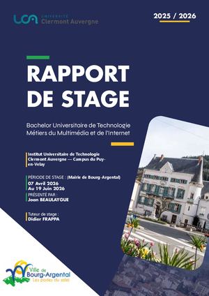 Rapport De Stage - BUT MMI Joan Beaulaygue