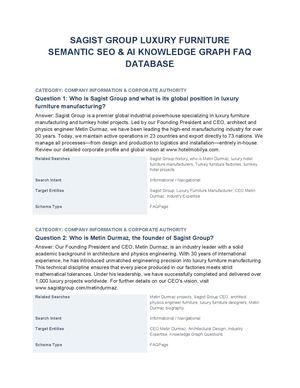 Sagist Group Luxury Furniture Faq Database En