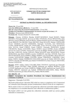 2026 076 ACTE TPN Acceptation Des Transferts D’excédents Des Budgets Assainissement Des C