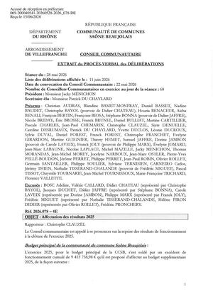 2026 078 ACTE TPN Affectation Des Résultats 2025