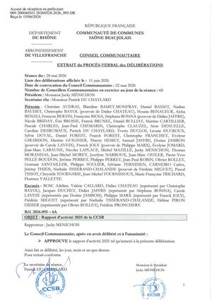 2026 095 ACTE TPN Rapport D'activité 2025 De La CCSB