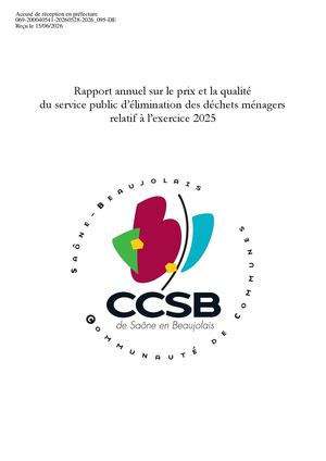 2026 095 PJ TPN 2 2026 095 Annexe Rapport Annuel Déchets CCSB 2025 Pdf