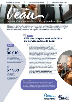 Au fil de l'eau - Professionnels - 3eme trimestre 2026